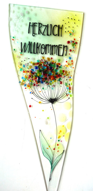 Herzlich.... ca14x25cm