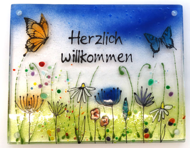 Herzl.Willkommen 19x15cm