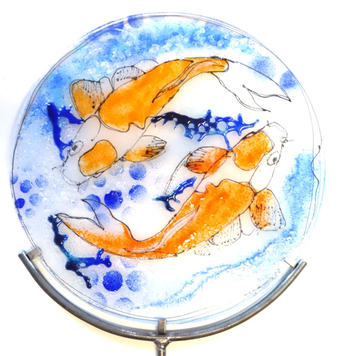 Scheibe 211 Koi  d30cm