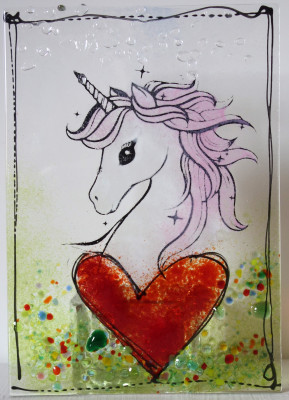 Einhorn  14x10cm
